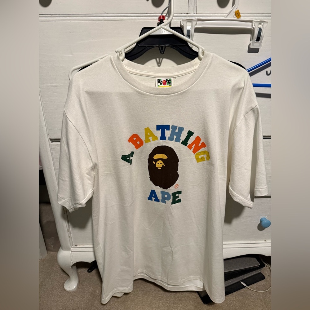 Bathing Ape White Graphic T-Shirt